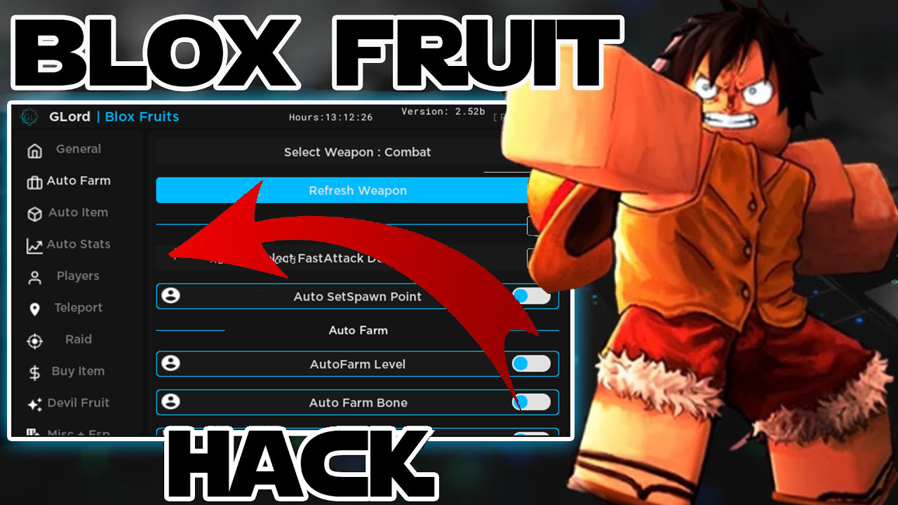 Blox Fruits Script: Glord Hub Auto Farm Level, Auto Store Fruit, Auto Buy Fruit Roblox Hack PC & MOBILE