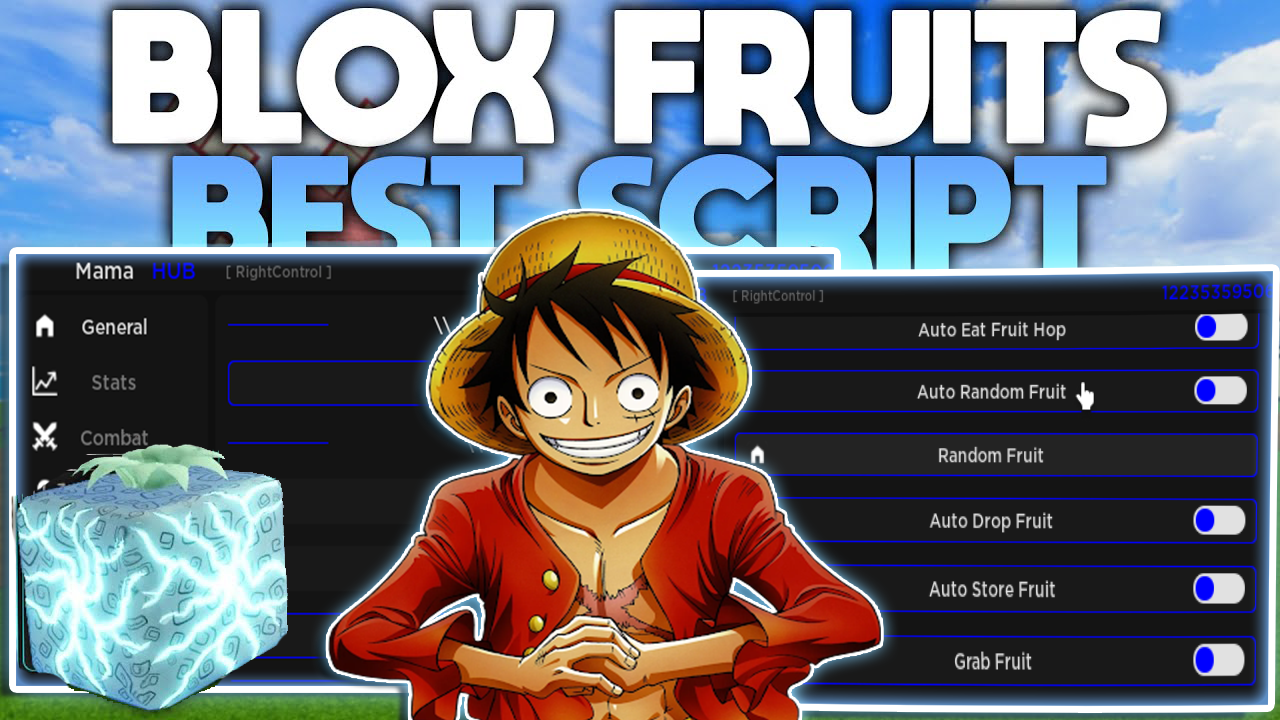 Blox Fruits Script: MaMa Hub Auto Farm Lvl, Select Weapon, Auto Skill Roblox Hack PC&Mobile