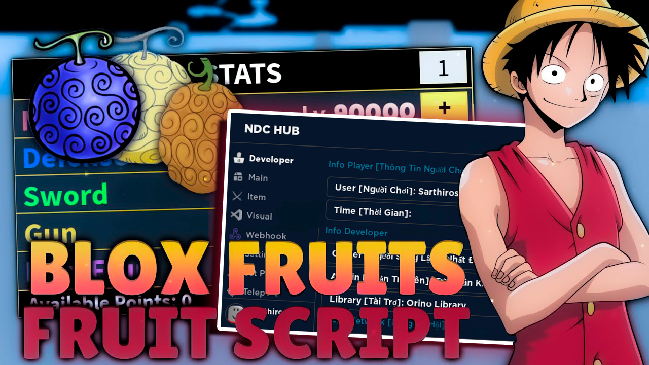 Blox Fruits Script: NDC Hub Auto Stats, Buy Items & More Roblox Hack PC&Mobile