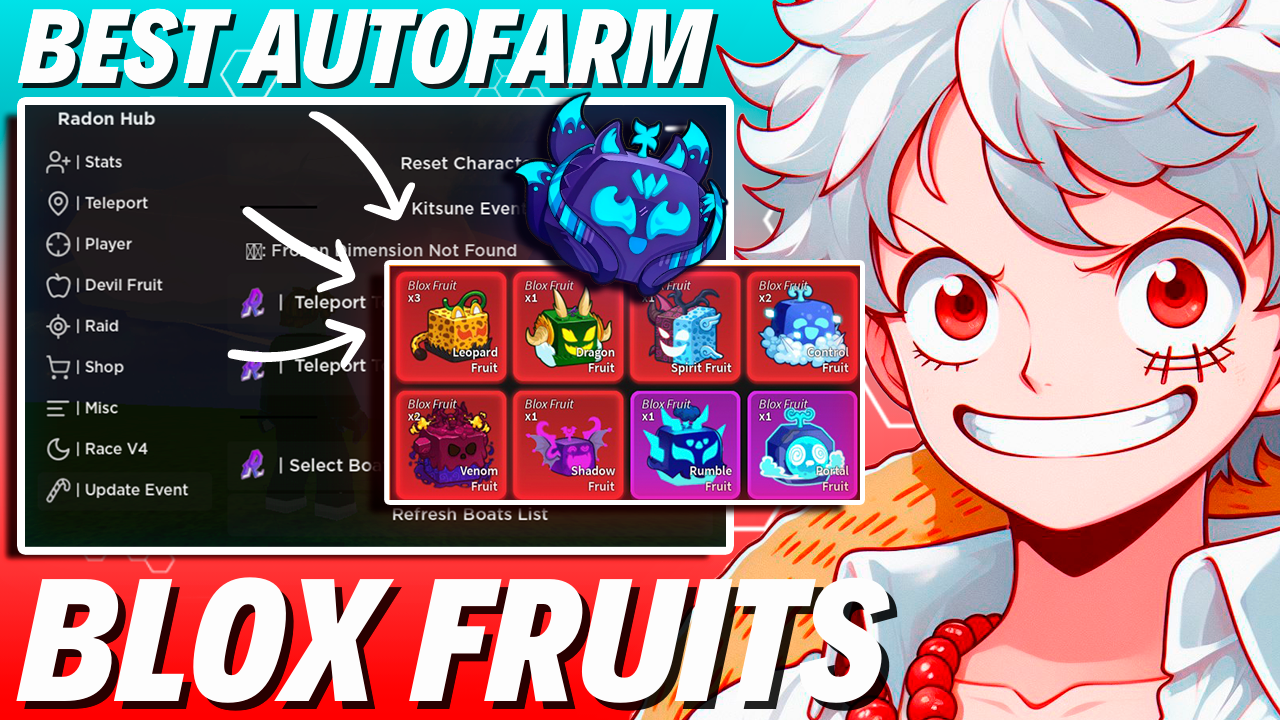 Blox Fruits Script Radon Hub Auto Farm Auto Quest Auto Farm Lvl Roblox Hack PC Y Mobile 2024