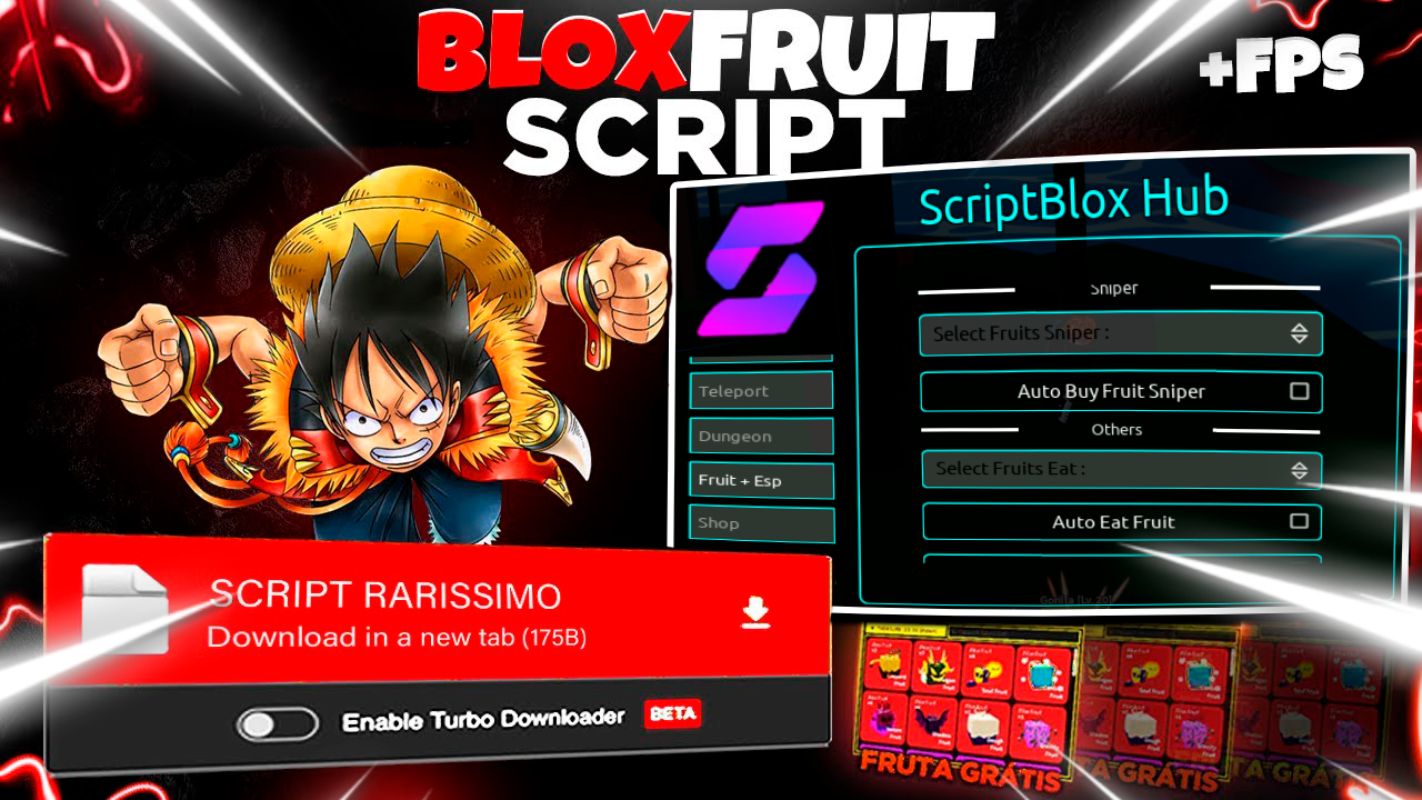 Blox Fruits Script: ScriptBlox Hub Auto Farm Mobs, Auto Stats, Esp Boxes Roblox Hack PC&Mobile