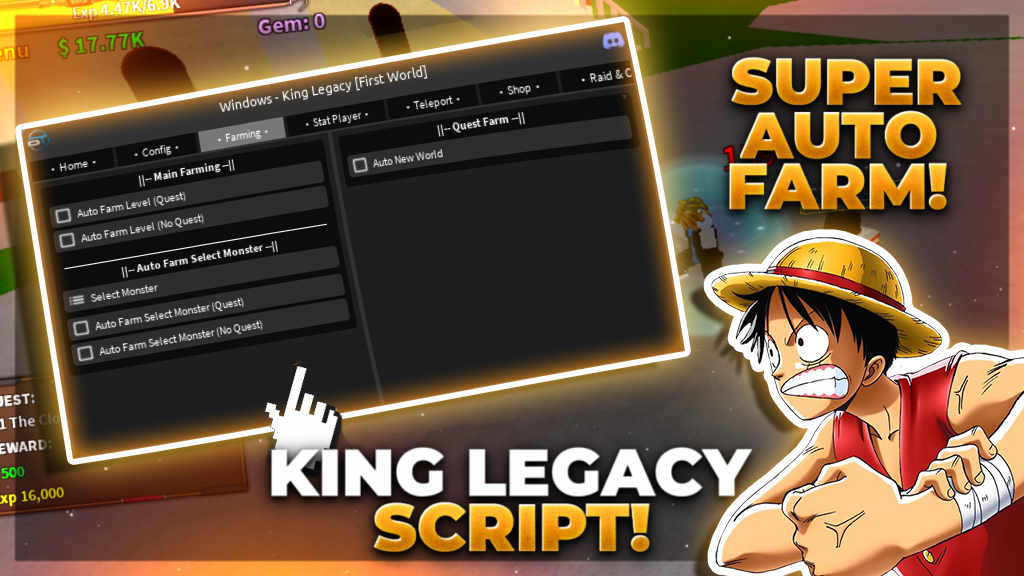 King Legacy Script: BlackTrap Hub Auto Skills, Teleports & More Roblox Hack PC&Mobile