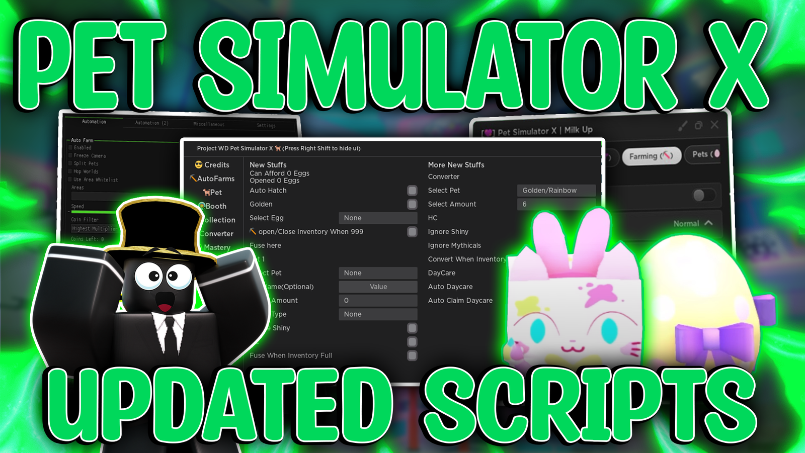 Pet Simulator X Script: V.G Hub Auto Farm, Farm Comets, Pets Roblox Hack