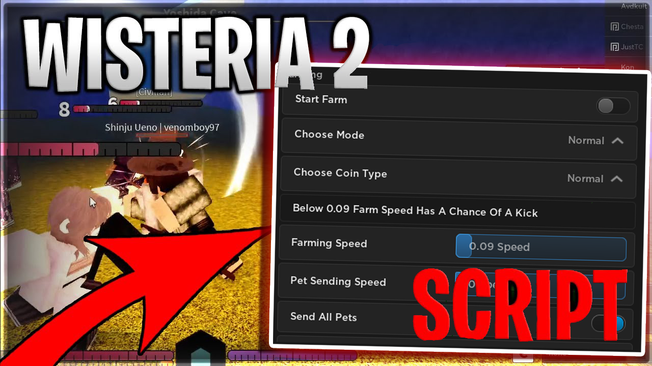 Wisteria 2 [ALPHA] Script: Infinite Money, Infinite Xp Roblox Hack PC&Mobile