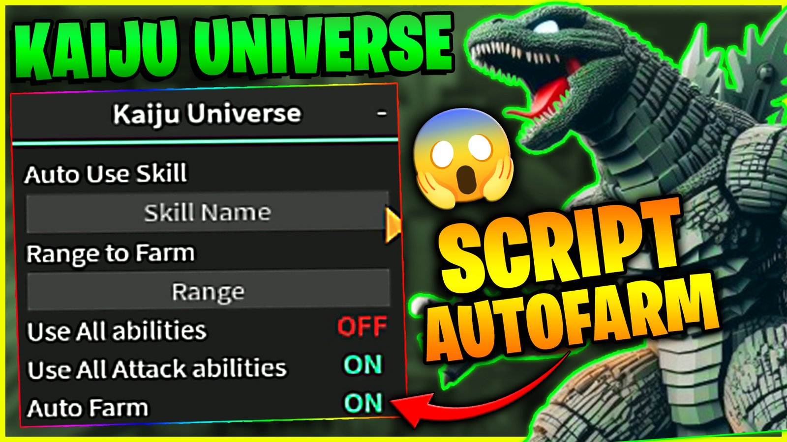 Kaiju Universe Script Auto Famr | Kill Aura | Auto Abilities | Roblox Hack PC & Mobile