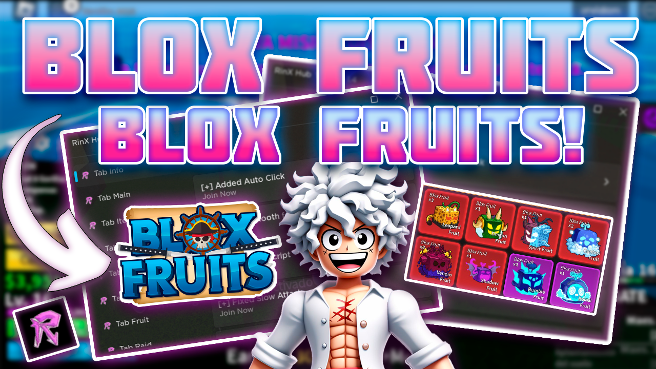 Blox Fruits Rin X Hub Script Farm Level Fast Attack Roblox Hack PC Y Mobile 2024