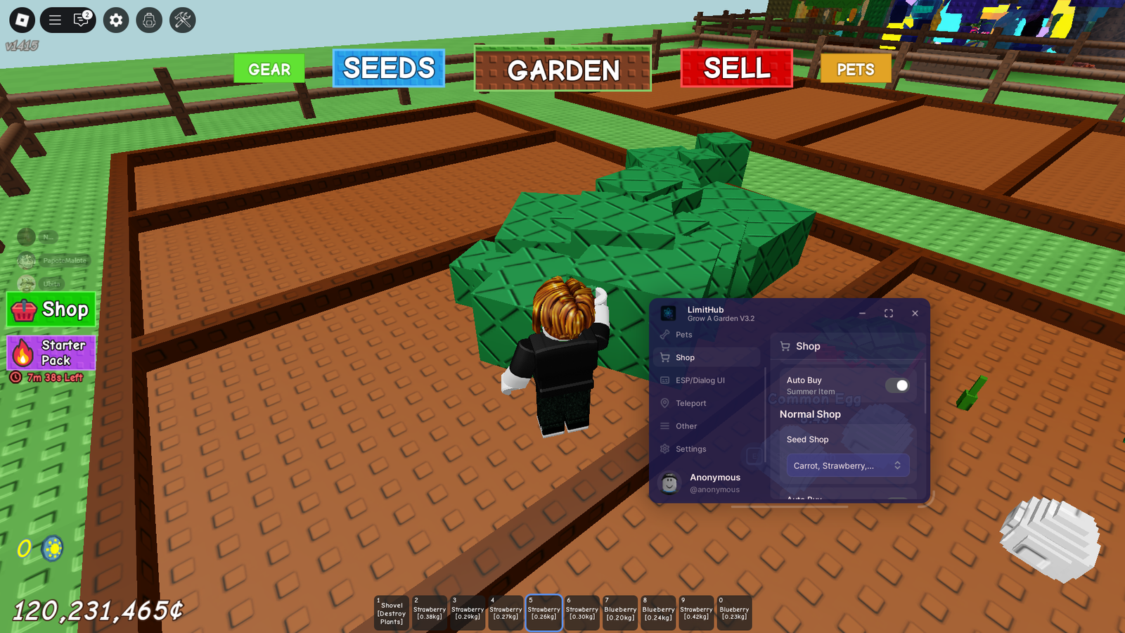 GROW A GARDEN LIMIT HUB SCRIPT