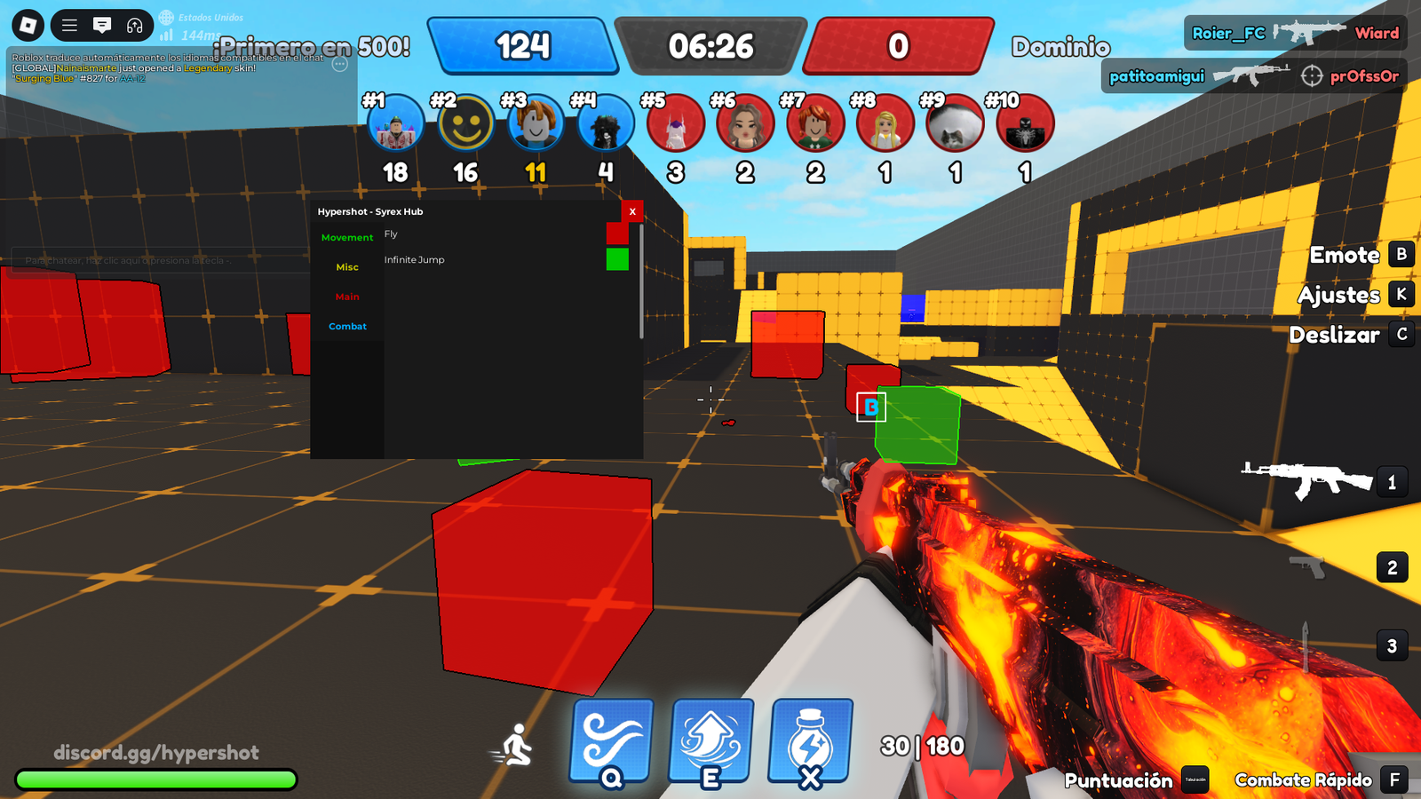 HYPERSHOT GUNFIGHT SCRIPT SYREX HUB