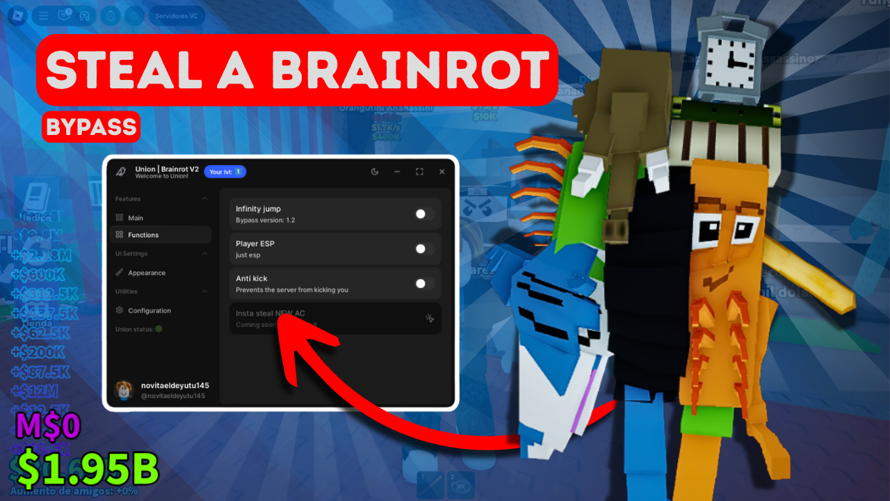 UNION SCRIPT STEAL A BRAINRTO ROBLOX