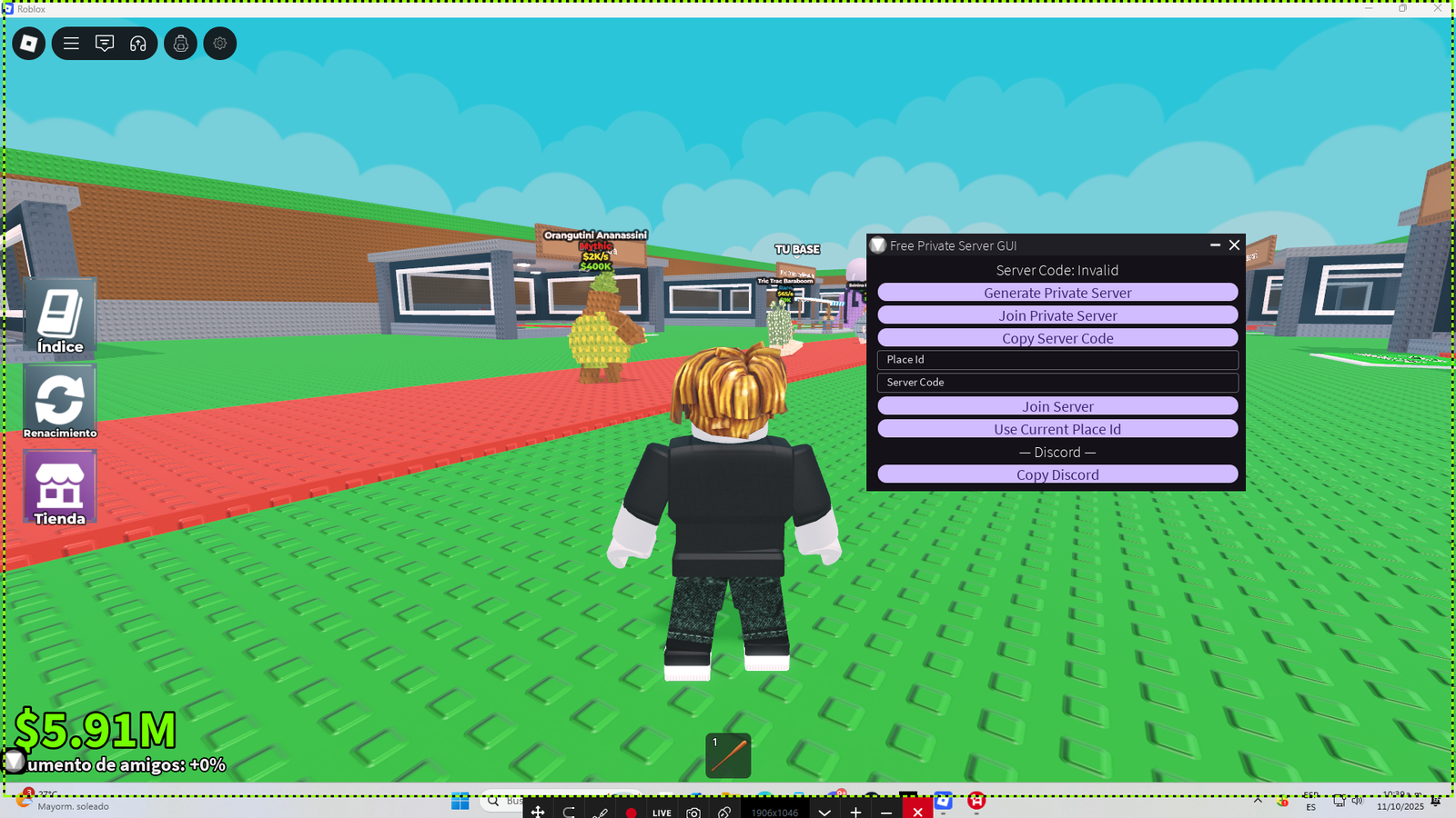 SCRIPT CREATE A PRIVATE SERVER ROBLOX