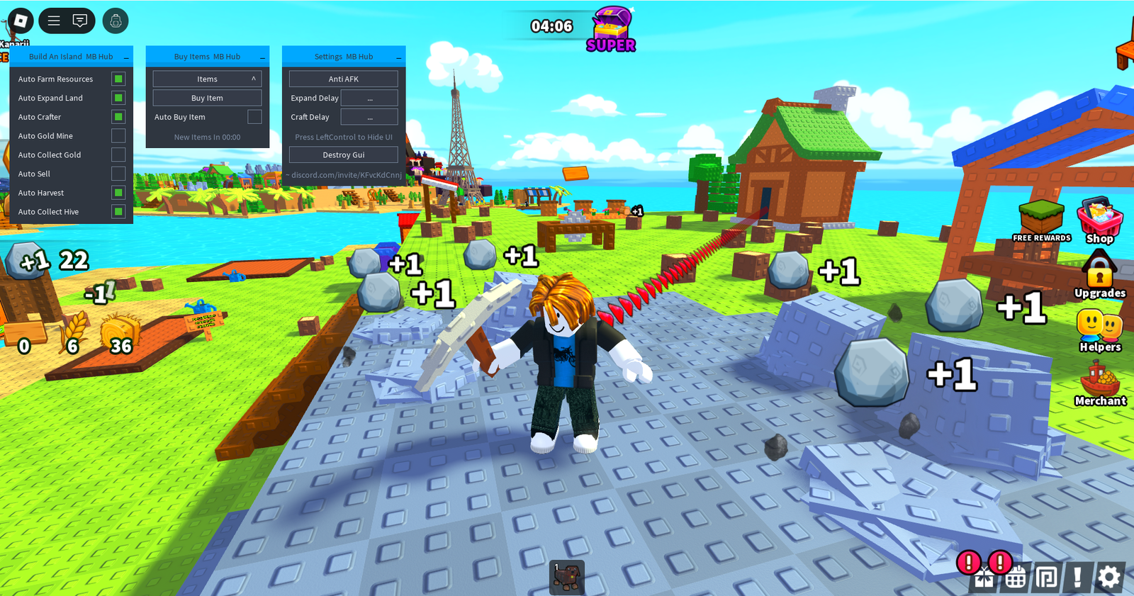 SCRIPT BUILD AN ISLAND ROBLOX
