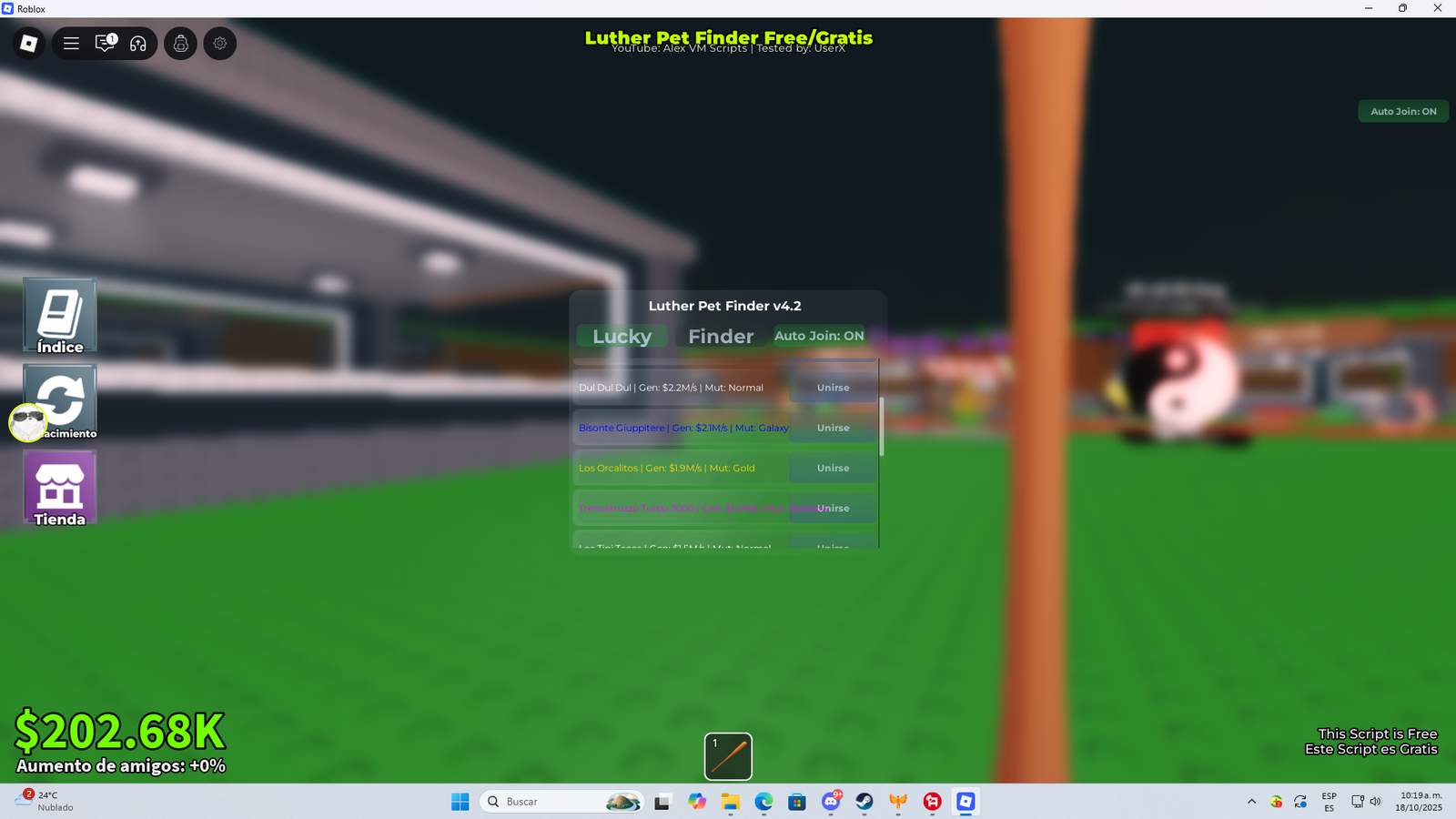 STEAL A BRAINROT LUTHER SCRIPT PET FINDER