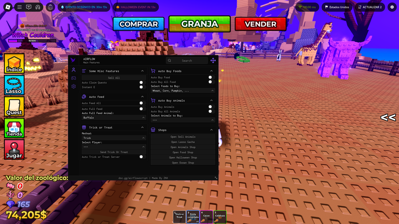 AEROFLOW SCRIPT RAISE ANIMALS ROBLOX