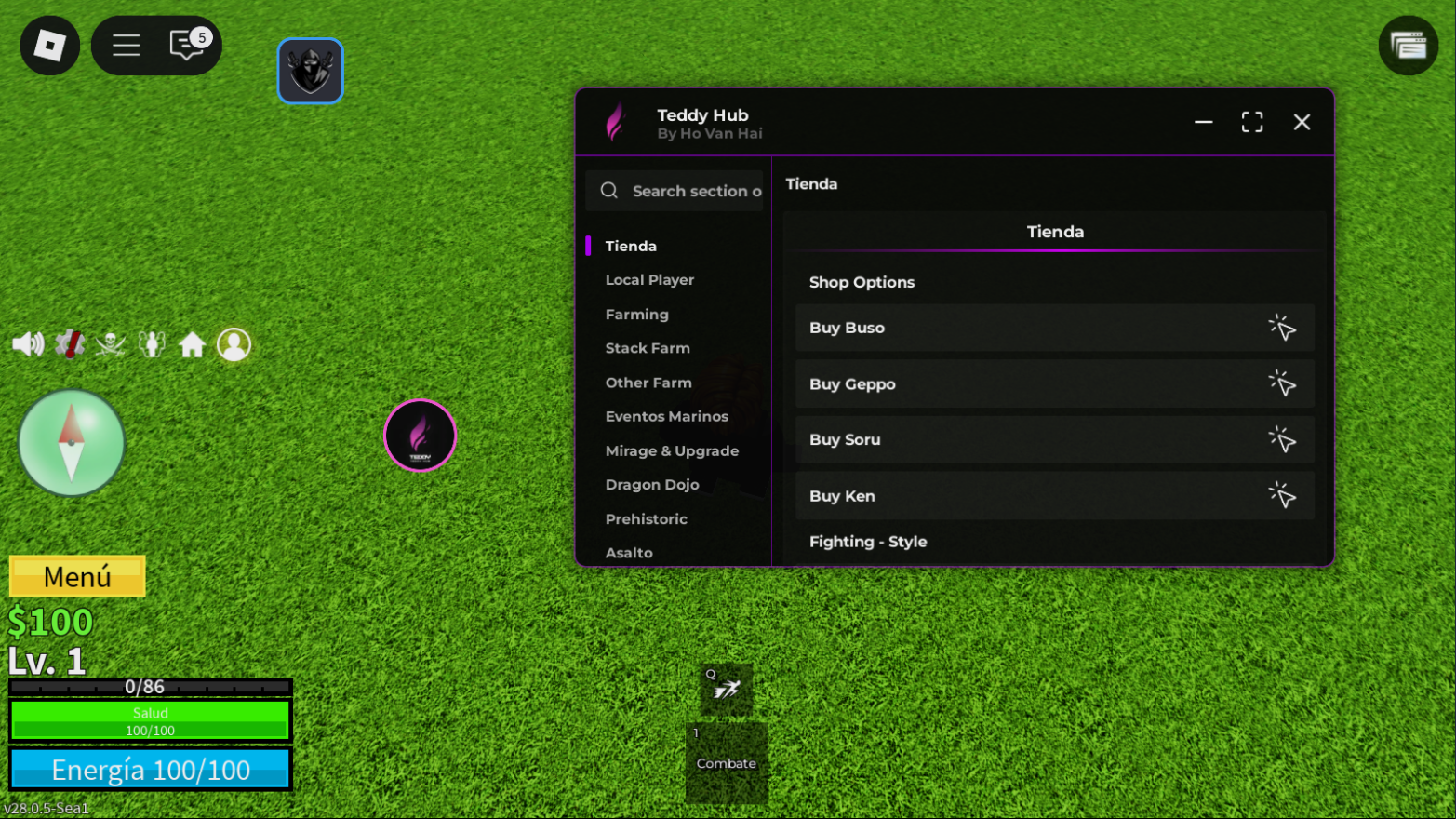 TEDDY HUB SCRIPT BLOX FRUITS ROBLOX