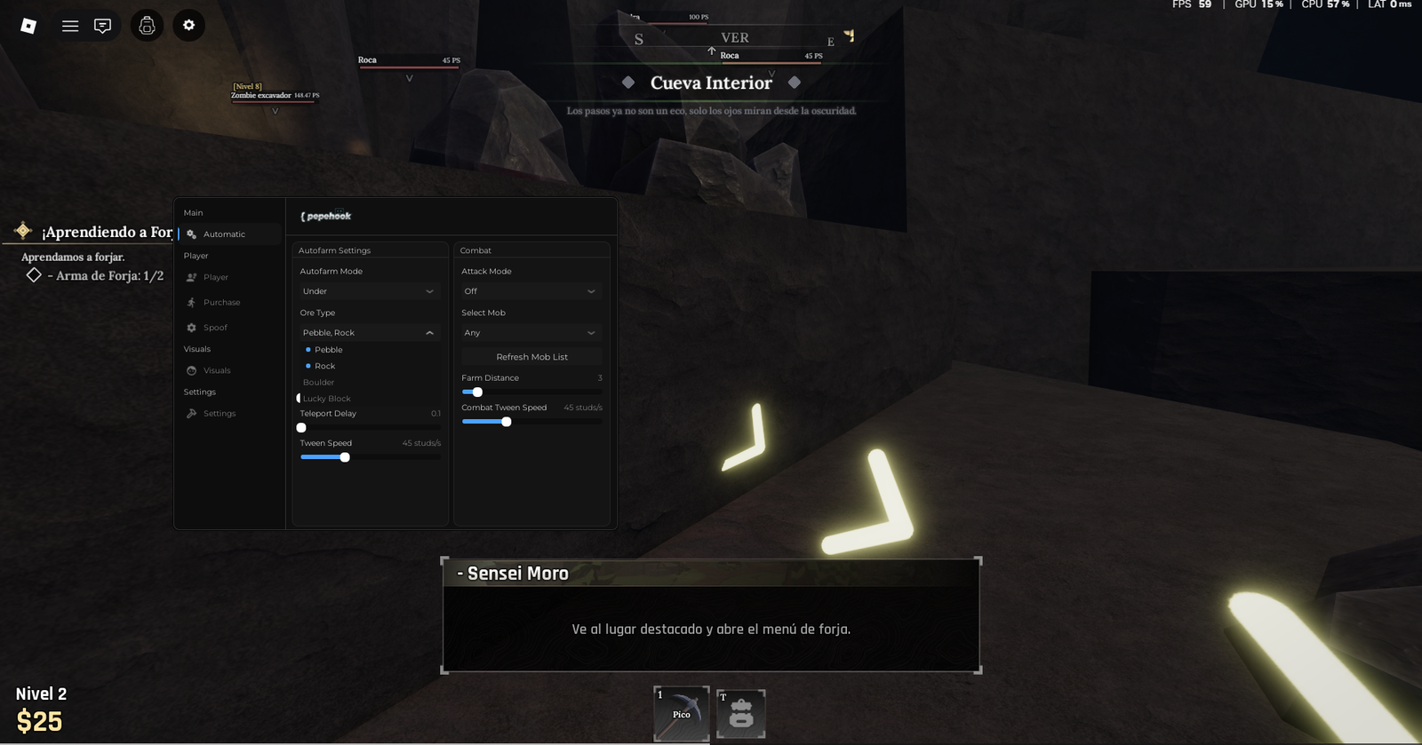 THE FORGE SCRIPT AUTOFARM ROBLOX