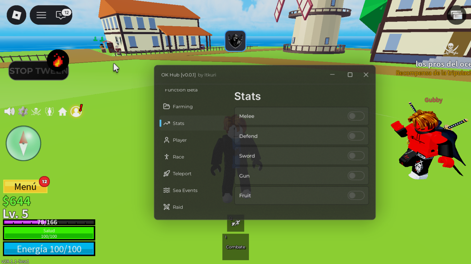 BLOX FRUITS SCRIPT OK HUB