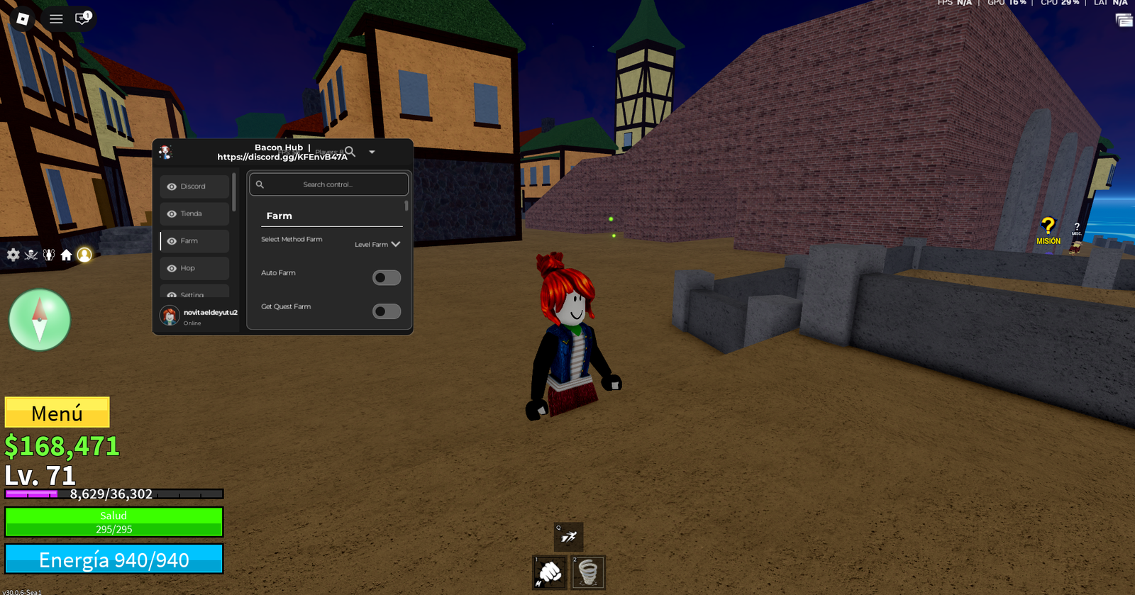 BLOX FRUITS SCRIPT BACON HUB