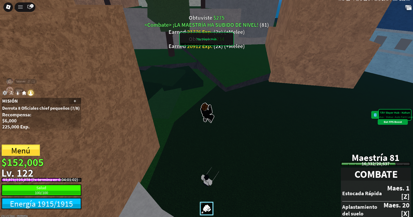 BLOX FRUITS TAY HUB KAITUN NO KEY