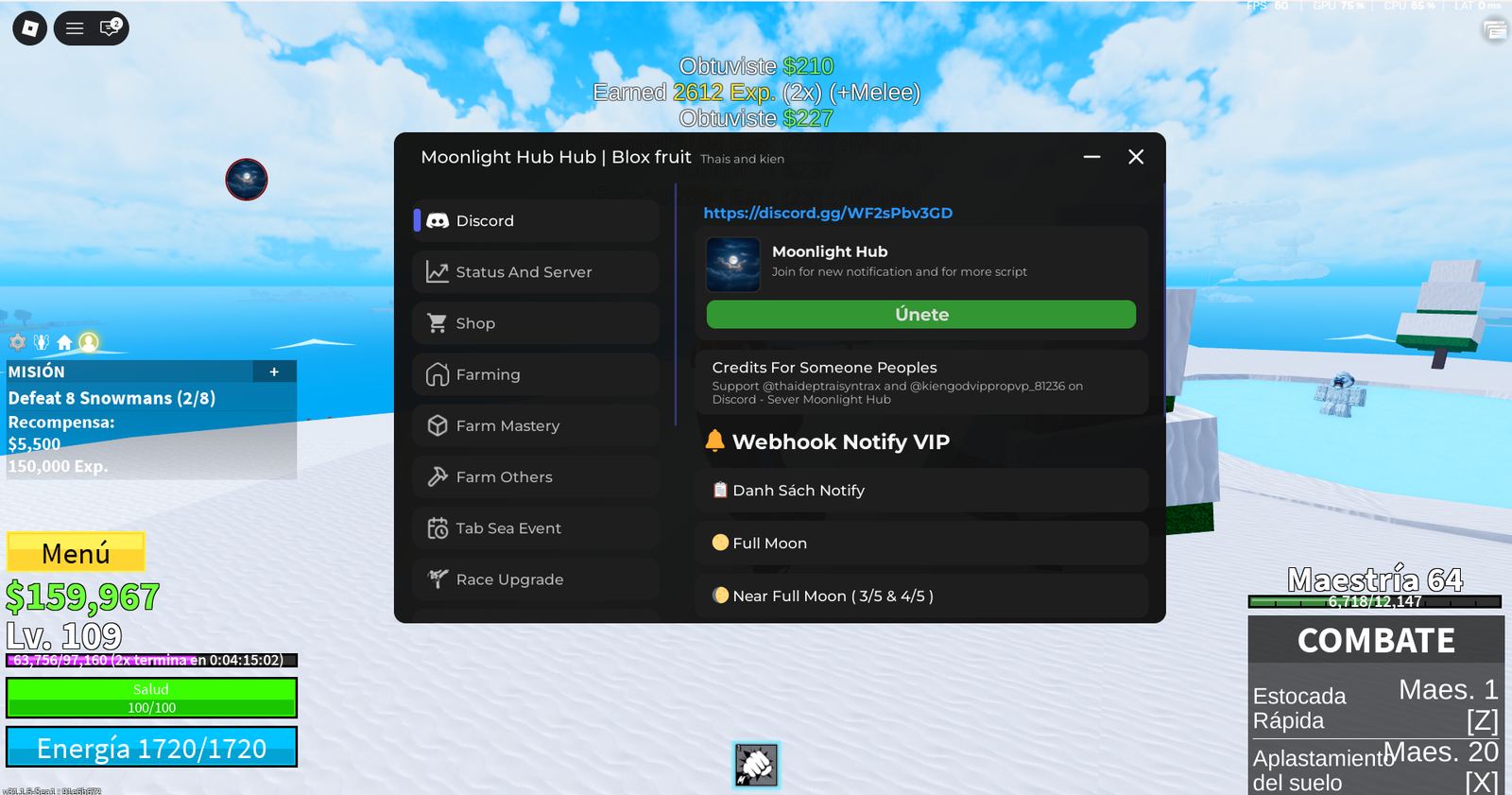 BLOX FRUITS SCRIPT MOONLIGHT HUB