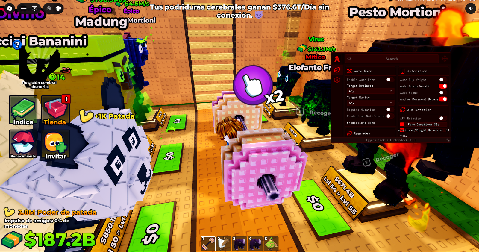 KICK A LUCKY BLOCK SCRIPT AUTOFARM NO KEY